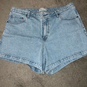 Abercrombie Women's Light Blue Denim Shorts